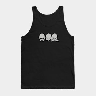 see, talk, hear. alien Tank Top